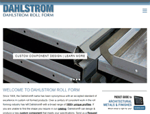 Tablet Screenshot of dahlstromrollform.com